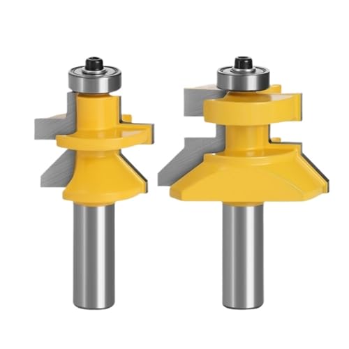 2 stücke 12mm 1/2 Schaft 120 Grad Router Bit Fräser Rahmen Nut Zapfen Holzbearbeitung Gravur Holz Fräsen(12mm shank) von LAERNPU