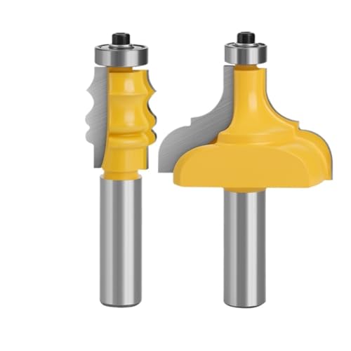 2 stücke 12mm 1/2 Schaft Bilderrahmen Router Bits Cutter C3 Hartmetall Linie Bit Holzbearbeitung Fräser for Holz(12.7mm shank) von LAERNPU