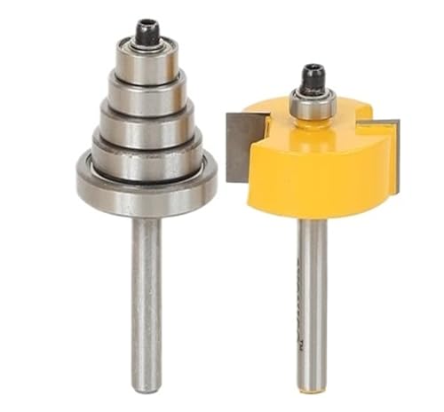 2 stücke Holz Router Bit Lager Wolfram Flöte Fräser for Holzbearbeitung Werkzeuge 8mm 12mm 12,7mm 1/4 "schaft(8mm shank) von LAERNPU
