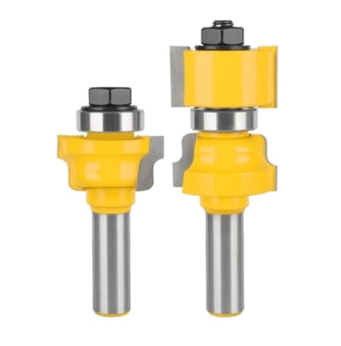 2 stücke Reversible Fenster Flügel Tür Bit Legierung Wolfram Hartmetall Cutter Holzbearbeitung Fräser for Holz Planfräser Router(12.7mm) von LAERNPU