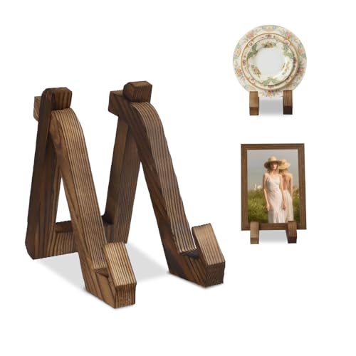 LAGAHS Tellerständer, 15,2 cm, mit 1 x 17,8 cm großer Fotorahmen, dekorativer Bilderhalter aus Holz für Plakette, Bilder, Bilderrahmen, Bücher LAGAHS Tellerständer, 15,2 cm, mit 1 x 17,8 cm großer Fotorahmen, dekorativer Bilderhalter aus Holz für Plakette, Bilder, Bilderrahmen, Bücher von LAGAHS