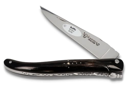 Laguiole en Aubrac Taschenmesser 12 cm L0512BUIF Griff Büffelhorn Messer Klinge glänzend Laguiole en Aubrac Taschenmesser 12 cm L0512BUIF Griff Büffelhorn Messer Klinge glänzend von LAGUIOLE EN AUBRAC L
