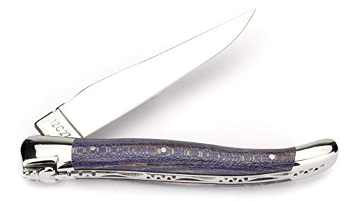 Laguiole en Aubrac Taschenmesser L0212KBIF 12 cm Messer, Griff blaue Platane, Backen und Klinge glänzend Laguiole en Aubrac Taschenmesser L0212KBIF 12 cm Messer, Griff blaue Platane, Backen und Klinge glänzend von LAGUIOLE EN AUBRAC L