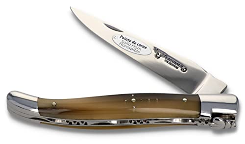 Laguiole en Aubrac Taschenmesser L0212PCIF 12 cm Messer Klinge und Backen glänzend Griff Hornspitze Laguiole en Aubrac Taschenmesser L0212PCIF 12 cm Messer Klinge und Backen glänzend Griff Hornspitze von Laguiole en Aubrac