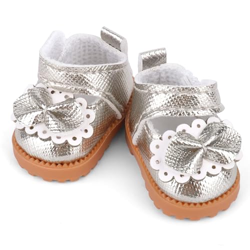 Niedliche Minischuhe für 17cm Puppe, Puppenschuhe Zubehör Stilvolle Outfit Kleidung für 15.0 cm & 17.0 cm Puppen von LAIBUY