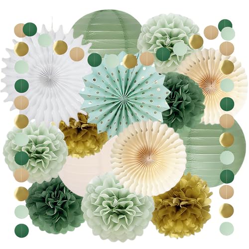 Salbeigrün Party Dekorationen Salbeigrün Creme Gold Seidenpapier Pom Poms Papierfächer Olive Seidenpapier Pompoms Salbei Gold Kreis Punkte Girlande Salbeigrün Geburtstagsdeko für Babyparty Hochzeit Salbeigrün Party Dekorationen Salbeigrün Creme Gold Seidenpapier Pom Poms Papierfächer Olive Seidenpapier Pompoms Salbei Gold Kreis Punkte Girlande Salbeigrün Geburtstagsdeko für Babyparty Hochzeit von LAINIKE