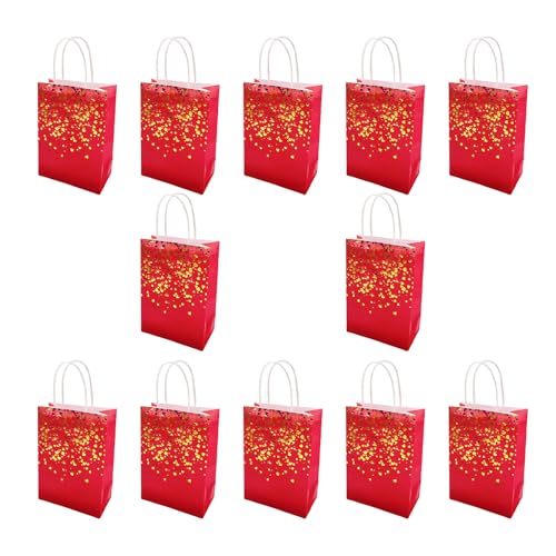 12 elegante Hotfoil Papiertüten für Feste Verpackungen und Events Giveaways Handheld Lebensmittel Verpackung Tasche mit Griff anpassbare Papiertüten 12 elegante Hotfoil Papiertüten für Feste Verpackungen und Events Giveaways Handheld Lebensmittel Verpackung Tasche mit Griff anpassbare Papiertüten von LAIOUSN