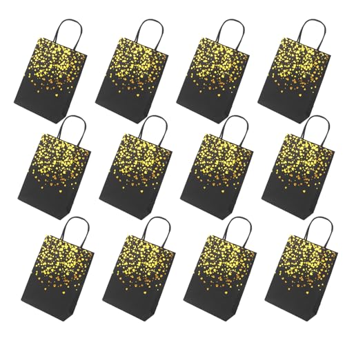12 elegante Hotfoil Papiertüten für Feste Verpackungen und Events Giveaways Handheld Lebensmittel Verpackung Tasche mit Griff anpassbare Papiertüten 12 elegante Hotfoil Papiertüten für Feste Verpackungen und Events Giveaways Handheld Lebensmittel Verpackung Tasche mit Griff anpassbare Papiertüten von LAIOUSN
