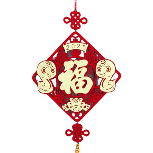 2025 Frühlingsfest-Dekoration, Glücksfigur, hängendes Ornament, Neujahrssegen-Anhänger für traditionelle Feier, Zuhause, Büro, Ladendekoration von LAIOUSN
