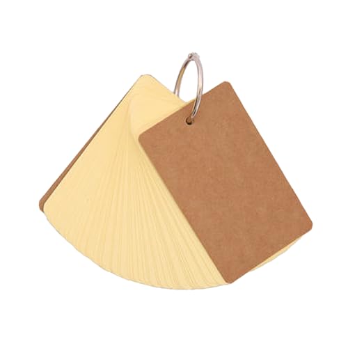 50 Blatt unlinierte Notizkarten mit Ringen, Vokabelkarte, Lernkarte, 8,9 x 5,1 cm, Notizkarten zum Lernen, Notizen, Karteikarten 50 Blatt unlinierte Notizkarten mit Ringen, Vokabelkarte, Lernkarte, 8,9 x 5,1 cm, Notizkarten zum Lernen, Notizen, Karteikarten von LAIOUSN