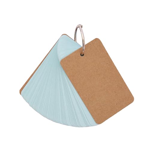 50 Blatt unlinierte Notizkarten mit Ringen, Vokabelkarte, Lernkarte, 8,9 x 5,1 cm, Notizkarten zum Lernen, Notizen, Karteikarten 50 Blatt unlinierte Notizkarten mit Ringen, Vokabelkarte, Lernkarte, 8,9 x 5,1 cm, Notizkarten zum Lernen, Notizen, Karteikarten von LAIOUSN