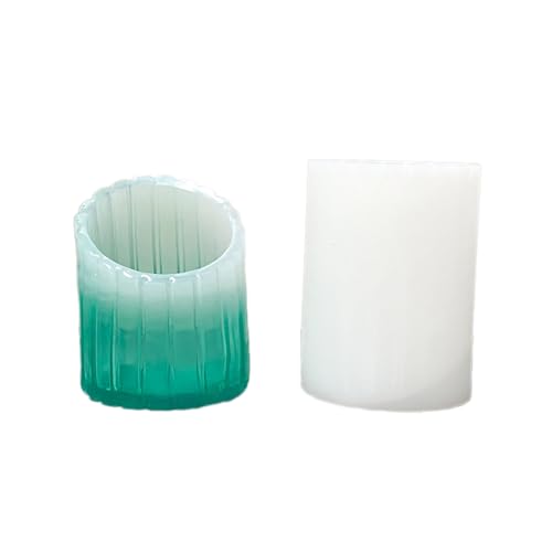 Epoxidharz-Stiftehalter-Form, flexible Silikonform, zylinderförmige Blumentöpfe für Enthusiasten Epoxidharz-Stiftehalter-Form, flexible Silikonform, zylinderförmige Blumentöpfe für Enthusiasten von LAIOUSN