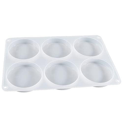 Formen für Harzguss, 6 Mulden, runde Ornamente, Epoxidharz-Formen, ideal für die Herstellung von Untersetzern, Harz-Kunstwerken von LAIOUSN