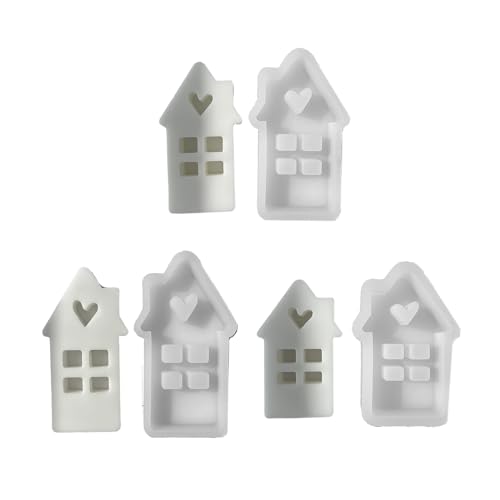 Gießform Herz Haus Silikon Anhänger Geometrische Dekorationen Formen Gießformen für Epoxidharz Gießform Herz Haus Silikon Anhänger Geometrische Dekorationen Formen Gießformen für Epoxidharz von LAIOUSN