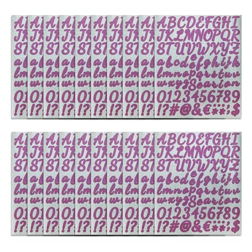 Glitzernde Buchstaben-Aufkleber, bunte Buchstaben-Aufkleber, Aufkleber für Scrapbooking, Kartenherstellung, Notizbuch, Verzierungen, 20 Blatt Glitzernde Buchstaben-Aufkleber, bunte Buchstaben-Aufkleber, Aufkleber für Scrapbooking, Kartenherstellung, Notizbuch, Verzierungen, 20 Blatt von LAIOUSN