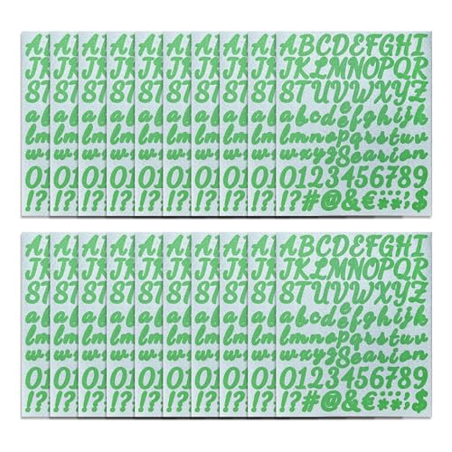 Glitzernde Buchstaben-Aufkleber, bunte Buchstaben-Aufkleber, Aufkleber für Scrapbooking, Kartenherstellung, Notizbuch, Verzierungen, 20 Blatt Glitzernde Buchstaben-Aufkleber, bunte Buchstaben-Aufkleber, Aufkleber für Scrapbooking, Kartenherstellung, Notizbuch, Verzierungen, 20 Blatt von LAIOUSN
