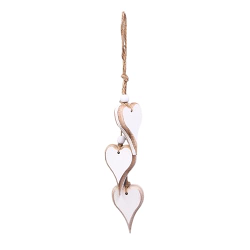 Handgefertigtes Holzherz zum Aufhängen für Heimdekoration, dekorativer Holzanhänger, Zubehör für Wohnzimmer und Schlafzimmer, Schlafzimmer dekorativ Handgefertigtes Holzherz zum Aufhängen für Heimdekoration, dekorativer Holzanhänger, Zubehör für Wohnzimmer und Schlafzimmer, Schlafzimmer dekorativ von LAIOUSN