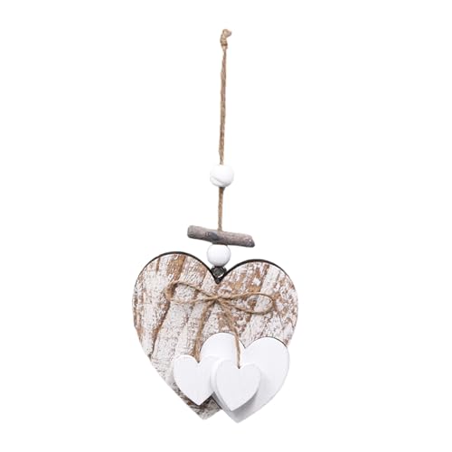 Handgefertigtes Holzherz zum Aufhängen für Heimdekoration, dekorativer Holzanhänger, Zubehör für Wohnzimmer und Schlafzimmer, Schlafzimmer dekorativ Handgefertigtes Holzherz zum Aufhängen für Heimdekoration, dekorativer Holzanhänger, Zubehör für Wohnzimmer und Schlafzimmer, Schlafzimmer dekorativ von LAIOUSN