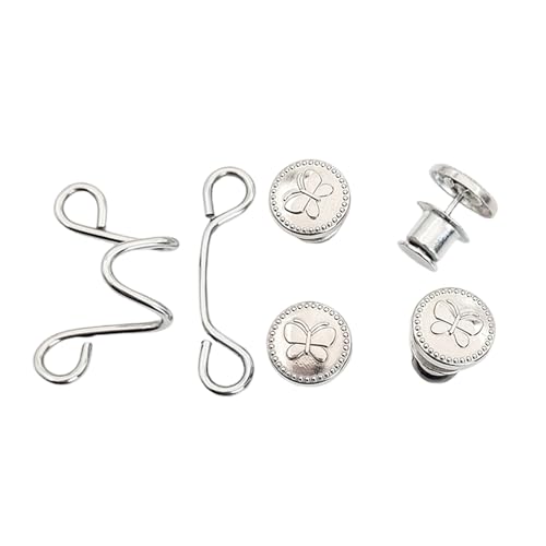 Hosenröcke, Taillenstraffer, Verlängerung, Knopf, schöne Löcher, Legierungen, Knöpfe zur Hosenanpassung, Metall-Taillenversteller Hosenröcke, Taillenstraffer, Verlängerung, Knopf, schöne Löcher, Legierungen, Knöpfe zur Hosenanpassung, Metall-Taillenversteller von LAIOUSN
