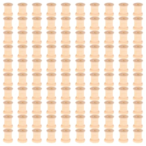 LAIOUSN 100 Stück leere Garnspulen für Holzspulen Nähgarn Bandhalter leere Fadenspulen für Bastelprojekte LAIOUSN 100 Stück leere Garnspulen für Holzspulen Nähgarn Bandhalter leere Fadenspulen für Bastelprojekte von LAIOUSN
