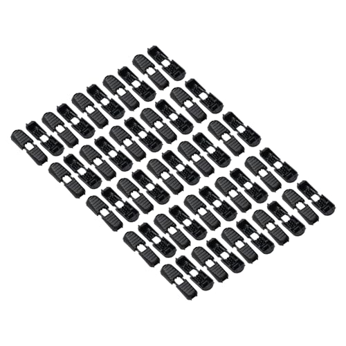 LAIOUSN 50/100 Stück Reißverschlüsse Zugschnurenden Ersatzverschlüsse Schnürsenkel Enden für Paracord-Schuhe, Rucksäcke, Taschen, Kordeln von LAIOUSN