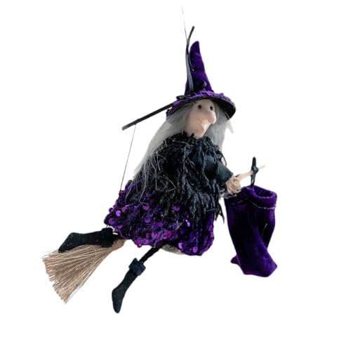 LAIOUSN Benutzerfreundliches Flanell-Hexenhut und Besen-Dekor-Set für Halloween-Partys in grünem Grundstückskostüm LAIOUSN Benutzerfreundliches Flanell-Hexenhut und Besen-Dekor-Set für Halloween-Partys in grünem Grundstückskostüm von LAIOUSN