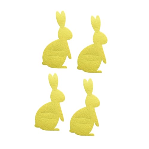 LAIOUSN Bestecktaschen mit Osterhasen-Motiv, Besteckhalter für Frühlings-Tischarrangements, Stoffhalter, 4 Stück LAIOUSN Bestecktaschen mit Osterhasen-Motiv, Besteckhalter für Frühlings-Tischarrangements, Stoffhalter, 4 Stück von LAIOUSN