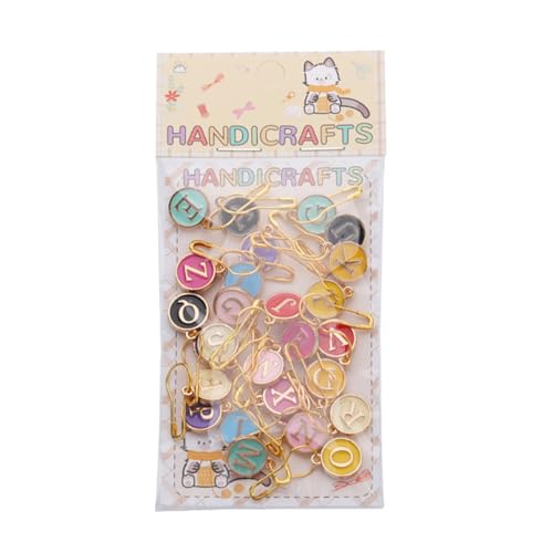 LAIOUSN Buchstaben-Strickmarker, Nähmarker, Häkelnadel, Nähhalter, einfach zu bedienen, Strickzubehör für Häkeln, Buchstabenhaken-Zubehör LAIOUSN Buchstaben-Strickmarker, Nähmarker, Häkelnadel, Nähhalter, einfach zu bedienen, Strickzubehör für Häkeln, Buchstabenhaken-Zubehör von LAIOUSN