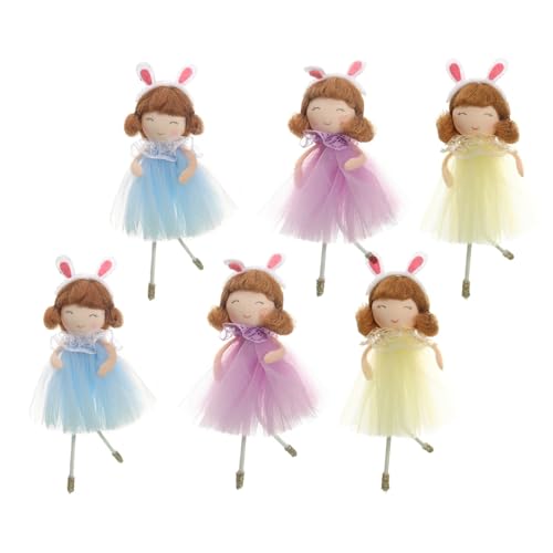 LAIOUSN Bunter Ostermädchen-Anhänger, hängende Dekoration mit Tüllrock und Stirnband, weicher Stoff, Ornament, Partyzubehör, Kinderzimmer-Dekorationen LAIOUSN Bunter Ostermädchen-Anhänger, hängende Dekoration mit Tüllrock und Stirnband, weicher Stoff, Ornament, Partyzubehör, Kinderzimmer-Dekorationen von LAIOUSN