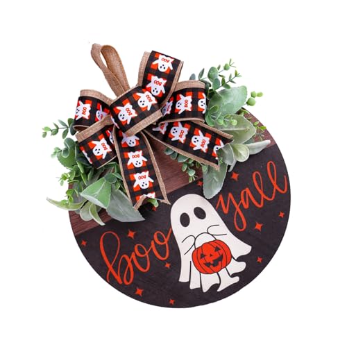 LAIOUSN Handgefertigte Holz-Specter-Wandkunst für Halloween, bunte Festival-Girlanden, stilvolle Tür-Hängedekoration für Partys, Türen, Fenster, Wandschmuck LAIOUSN Handgefertigte Holz-Specter-Wandkunst für Halloween, bunte Festival-Girlanden, stilvolle Tür-Hängedekoration für Partys, Türen, Fenster, Wandschmuck von LAIOUSN