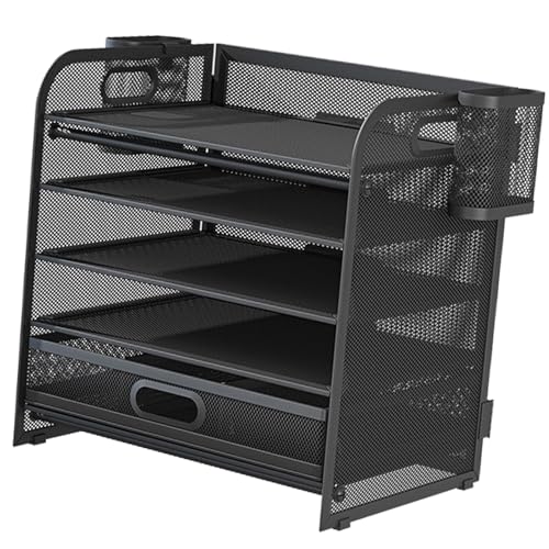LAIOUSN Multifunktionaler Aktenordner mit Schublade und 2 Stifthaltern, platzsparend, Büro-Schreibtisch-Organizer, Zeitschriftenständer LAIOUSN Multifunktionaler Aktenordner mit Schublade und 2 Stifthaltern, platzsparend, Büro-Schreibtisch-Organizer, Zeitschriftenständer von LAIOUSN