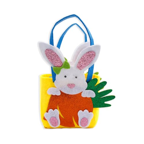 LAIOUSN Oster-Geschenktüten, Filzkorb, Süßigkeiten-Textur, geeignet für die Aufbewahrung von Eiern und Süßigkeiten-Dekorationen von LAIOUSN
