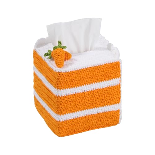 LAIOUSN Taschentuchbox Häkelset für Anfänger mit Schritt-für-Schritt-Video-Tutorial Anleitung Taschentuchkoffer Häkeln Strickzubehör Schritt-für-Schritt-Anleitung von LAIOUSN