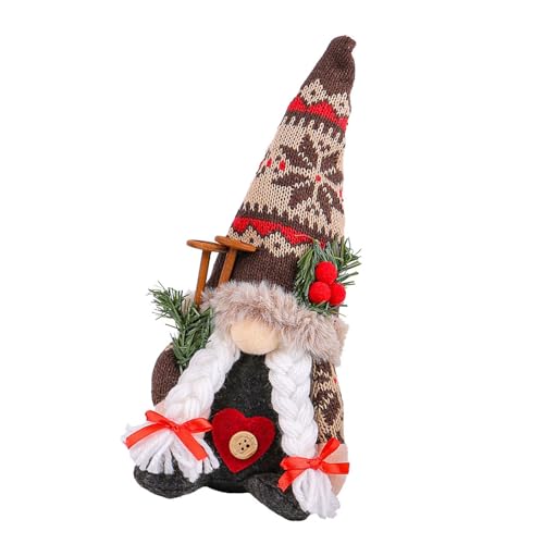 LAIOUSN Weihnachtliche Strickfigur Schneeflocken, Elfen, Hut, Puppen, sandgefüllt, Schreibtisch-Dekoration, Wohnaccessoire für Festival, Ornament, Sandboden, sitzende Figur LAIOUSN Weihnachtliche Strickfigur Schneeflocken, Elfen, Hut, Puppen, sandgefüllt, Schreibtisch-Dekoration, Wohnaccessoire für Festival, Ornament, Sandboden, sitzende Figur von LAIOUSN