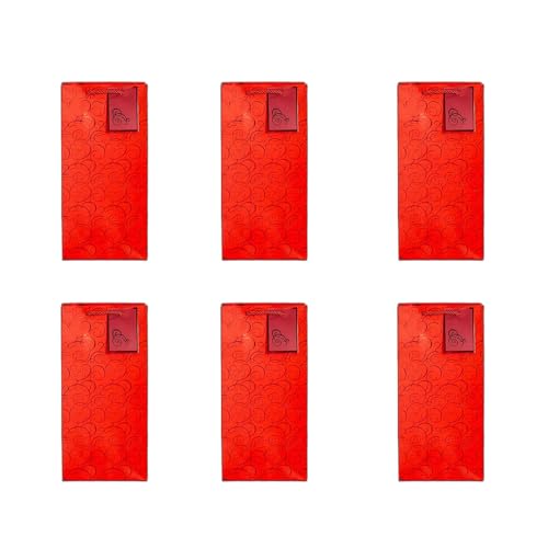 LAIOUSN Wein-Geschenktüten, Weinflaschen-Taschen, Flaschentasche, Papierstruktur für sicheren Transport von Flaschen für besondere Anlässe, 6 Stück LAIOUSN Wein-Geschenktüten, Weinflaschen-Taschen, Flaschentasche, Papierstruktur für sicheren Transport von Flaschen für besondere Anlässe, 6 Stück von LAIOUSN