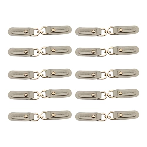 Leder-Knebelverschlüsse zum Aufnähen mit Metallknopf für Strickwaren, Windbreaker, gepolsterte Jacken, Wollmäntel, Nähen, Handwerk, Vintage-Knopfverschlüsse, 10 Stück Leder-Knebelverschlüsse zum Aufnähen mit Metallknopf für Strickwaren, Windbreaker, gepolsterte Jacken, Wollmäntel, Nähen, Handwerk, Vintage-Knopfverschlüsse, 10 Stück von LAIOUSN