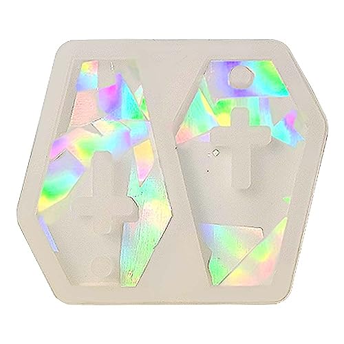 Licht- und Silikonform, Epoxidharz, Guss, Schlüsselanhänger, dekorative Anhänger, Ohrringe, zum Basteln Licht- und Silikonform, Epoxidharz, Guss, Schlüsselanhänger, dekorative Anhänger, Ohrringe, zum Basteln von LAIOUSN
