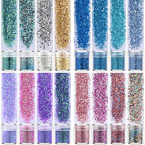 PET-Flocken, Kristall-Pailletten, Epoxidharz, Formfüller, Kunstdekorationen, Dekoration, 16 Farben PET-Flocken, Kristall-Pailletten, Epoxidharz, Formfüller, Kunstdekorationen, Dekoration, 16 Farben von LAIOUSN