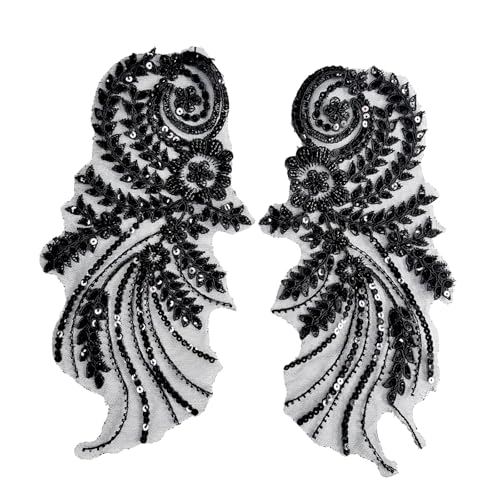 Pailletten-Strasssteine, Vintage-Stil, Hochzeitskleid, Verzierungen für modische Kleidung, Accessoire, Persönlichkeit, Ihre Stile, 2 Stück von LAIOUSN