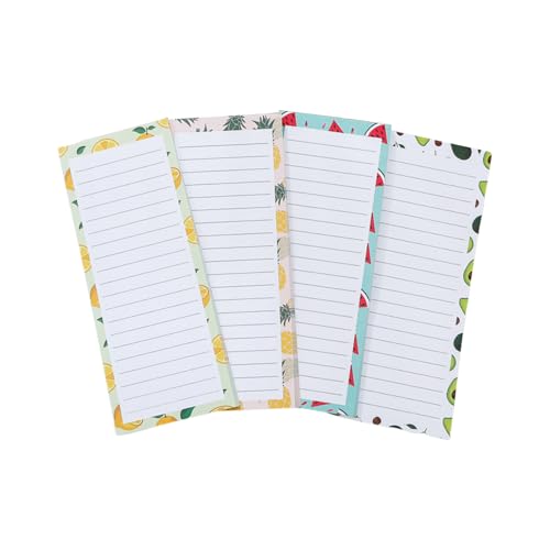 Set mit 4 Schreibblöcken, magnetisch, Küchenorganizer, Kühlschrankpapier, Notizblöcke für Rezepte, tägliche Aufgabenplanung, Haushaltsnotizblöcke Set mit 4 Schreibblöcken, magnetisch, Küchenorganizer, Kühlschrankpapier, Notizblöcke für Rezepte, tägliche Aufgabenplanung, Haushaltsnotizblöcke von LAIOUSN
