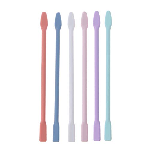 Silikon-Rührstäbchen für Gesichts-Make-up, Rührstäbe zum Mischen von Harz, flüssiger Farbe, Epoxidharz, 6 Stück von LAIOUSN