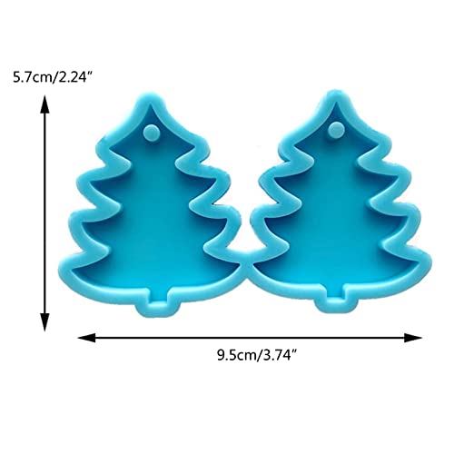 Silikonform für Ohrringe, Tannenbaum, Ohrhänger, Kristallharz, Epoxidharz, Form von LAIOUSN