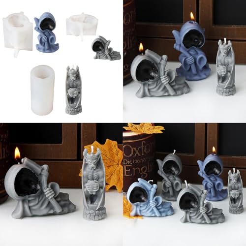 Silikonformen aus Silikon, Seifenformen, Bastelformen, einfach zu verwenden, Todesform, Ornament-Formen, Basteln, Halloween Silikonformen aus Silikon, Seifenformen, Bastelformen, einfach zu verwenden, Todesform, Ornament-Formen, Basteln, Halloween von LAIOUSN