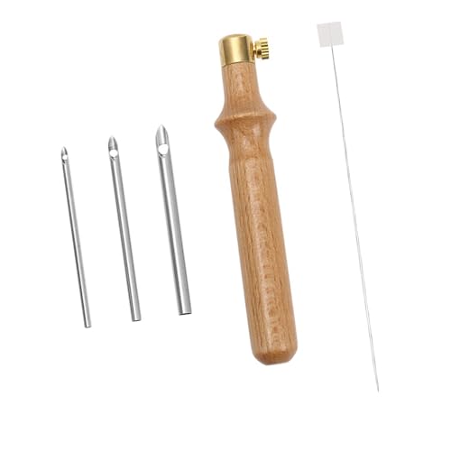 Verstellbares Stanznadelwerkzeug-Set, Stickstift mit austauschbarem Kopf, Stift, Handarbeit, Stickerei, verstellbares Set für Bastelliebhaber von LAIOUSN