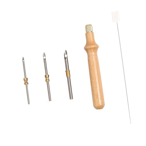 Verstellbares Stanznadelwerkzeug-Set, Stickstift mit austauschbarem Kopf, Stift, Handarbeit, Stickerei, verstellbares Set für Bastelliebhaber von LAIOUSN