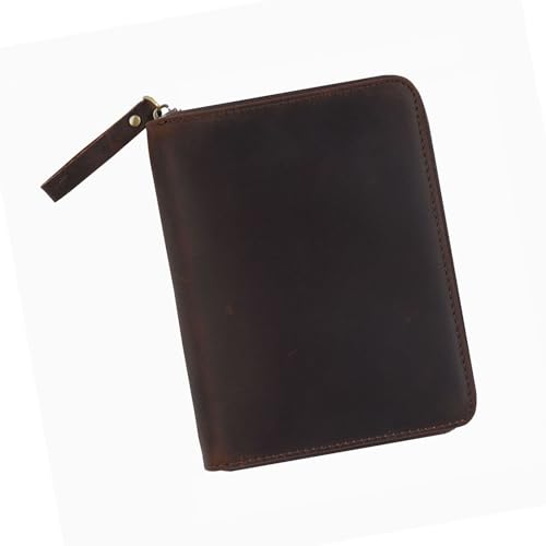 Vintage-Ledereinband mit Reißverschluss für 8,9 x 14,9 cm große Taschenfeld-Notizblöcke, Leder-Tagebuch, Schutzhülle, Taschen-Notizblock-Schutz Vintage-Ledereinband mit Reißverschluss für 8,9 x 14,9 cm große Taschenfeld-Notizblöcke, Leder-Tagebuch, Schutzhülle, Taschen-Notizblock-Schutz von LAIOUSN