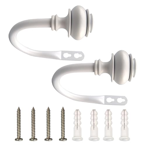 Vorhang-Raffhalter, Metall, für Vorhänge, Wandmontage, Haken für Schlafzimmer und Kinderzimmer, dekorative Vorhanghaken, 2 Stück Vorhang-Raffhalter, Metall, für Vorhänge, Wandmontage, Haken für Schlafzimmer und Kinderzimmer, dekorative Vorhanghaken, 2 Stück von LAIOUSN