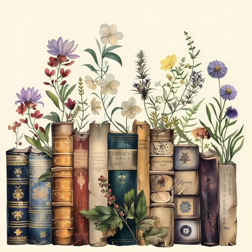 LAISLLA Malen Nach Zahlen Erwachsene, DIY Handgemalt Ölgemälde Kit für Anfänger, Paint by Numbers Erwachsene und Kinder mit Pinseln Acryl-Pigmentmalerei Zeichnung ohne Rahmen 40X40CM von LAISLLA
