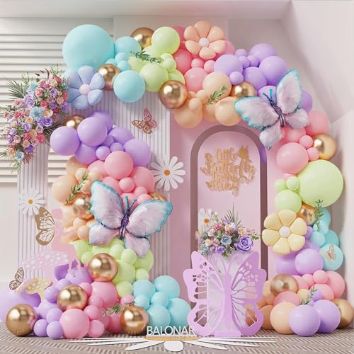 Luftballon Girlande Schmetterling, 115 Stück Lila Ballongirlande Set, Geburtstagsdeko Mädchen, Kindergeburtstag Deko Schmetterling Luftballons Girlande für Baby Shower Hochzeitdeko Party Dekoration Luftballon Girlande Schmetterling, 115 Stück Lila Ballongirlande Set, Geburtstagsdeko Mädchen, Kindergeburtstag Deko Schmetterling Luftballons Girlande für Baby Shower Hochzeitdeko Party Dekoration von LAISLLA