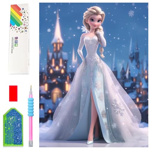LAISU Diamond Painting für Erwachsene, Teenager Anfänger und Kinder ab 6 Jahre, Eiskönigin Eisa Prinzessin 5D Diamant Malerei Bilder, 30x40cm Große DIY Kunst Mosaik Bastelset für Mädchen Geschenke LAISU Diamond Painting für Erwachsene, Teenager Anfänger und Kinder ab 6 Jahre, Eiskönigin Eisa Prinzessin 5D Diamant Malerei Bilder, 30x40cm Große DIY Kunst Mosaik Bastelset für Mädchen Geschenke von LAISU